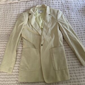 Elegant light lime Blazer and pant set